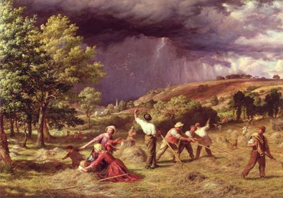 A Thunder Shower, 1859 by James Thomas Linnell